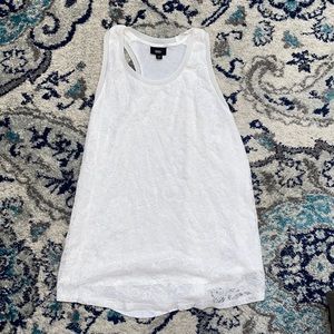 Off white lace overlay tank TBD G